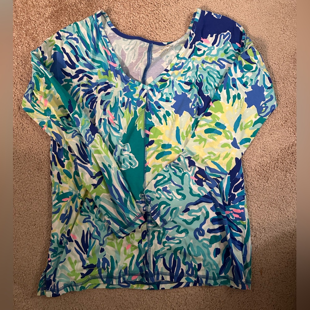 Lilly Pulitzer Lucretia nautical top size small